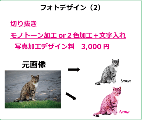 フォトデザイン 作品例